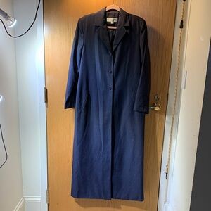 Classic Navy Pret A Porter Suits Trench Coat - excellent condition- Size 12
